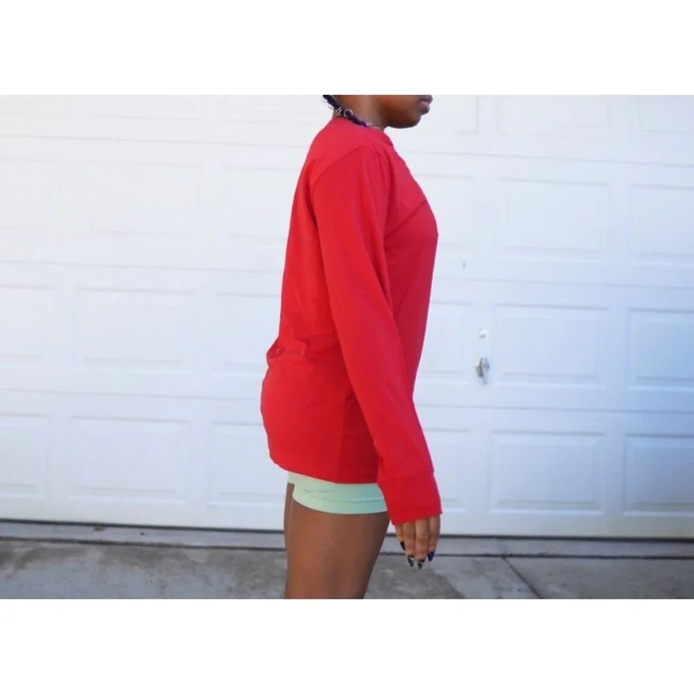 Polo Ralph Lauren Kids L Large Red Long Sleeve Crew Neck T-Shirt NWT Pony Logo